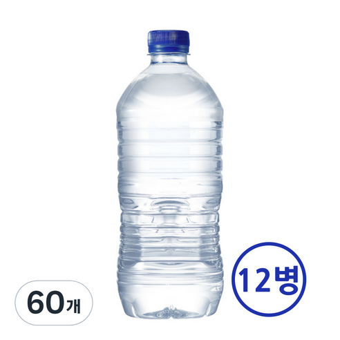 에브리데이산수(가벼운샘) 무라벨 생수 1L 12병, 60개