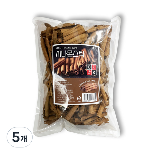 향 좋은 시나몬스틱 대용량 계피차, 5개, 1개입, 1kg