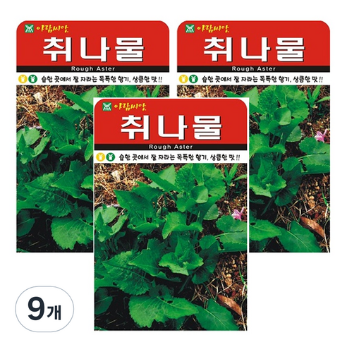 취나물 씨앗, 9개