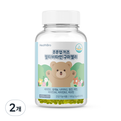 튼튼업 키즈 멀티비타민 구미젤리, 2개, 60정