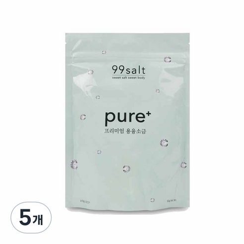 [구구솔트] 미세플라스틱 걱정없는 천연 용융소금 조리용, 500g, 5개