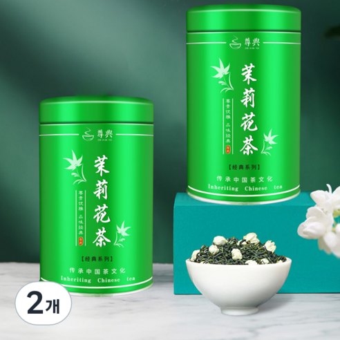 중국 전통 차 자스민차 입차 말리화차 고급 입타 꽃차, 2개, 1개입, 125g
