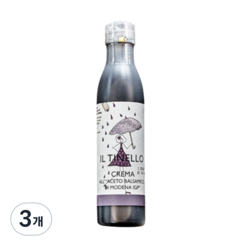 일티넬로 발사믹크림 와인식초 발사믹소스, 3개, 250ml