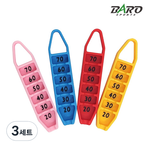 바로스포츠 골프티 리프터 높이조절 컨트롤 나무티 4P, 3세트, 티꽂이