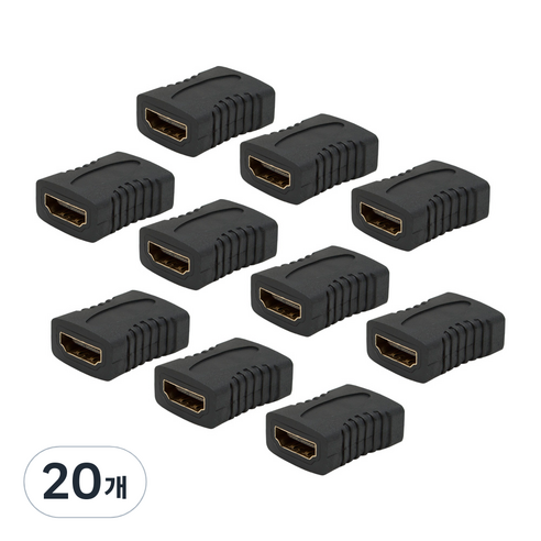 DUNIDEN HDMI 연장 젠더 개 HDMIFF, 20개, HDMIFF10