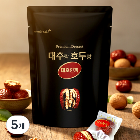 대호한끼 대추호두말이 왕대추 자연간식 개별포장