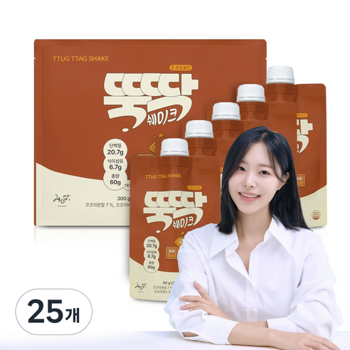 혜인담 뚝딱쉐이크 초코프로틴, 60g, 25개