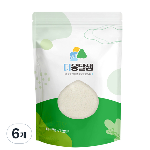 더옹달샘 국산 100% 생 율무가루 천연 율무팩, 6개, 250g