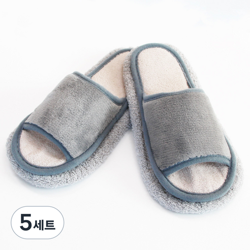 필굿리빙 찍찍이 청소슬리퍼, 5세트