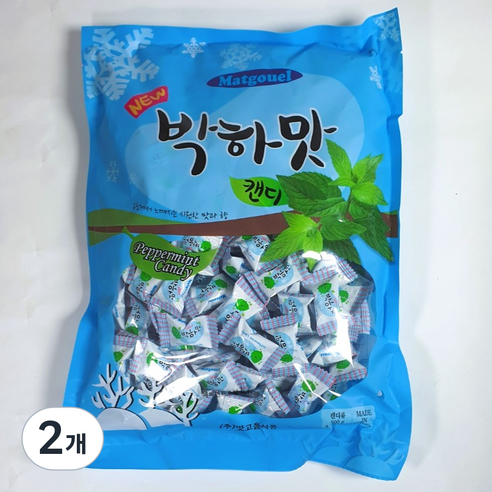 맛고을 NEW 박하맛캔디 사탕 캔디, 2개, 800g