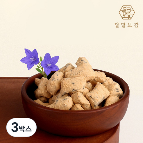 달달보감 국산 100% 콩고물 도라지정과 (4개입), 80g, 3박스
