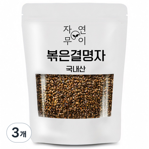 자연무이 깨끗하게 볶은 결명자, 1kg, 3개