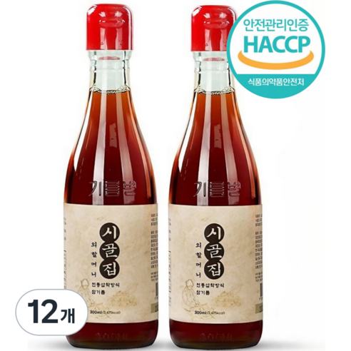 시골집 외할머니 참기름, 300ml, 12개