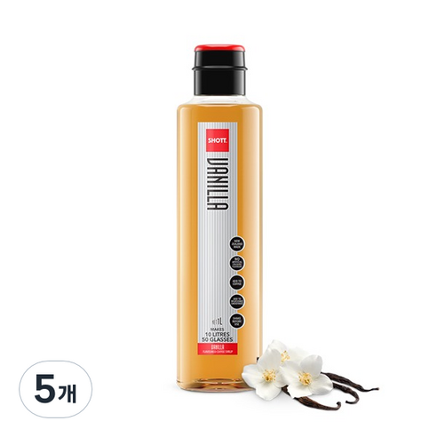 샷 시럽 바닐라 1000ml, 5개