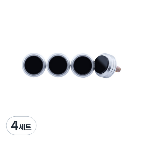 국산 자동차 티탄재질 번호판볼트 세트 차량한대분, 4세트, 블랙