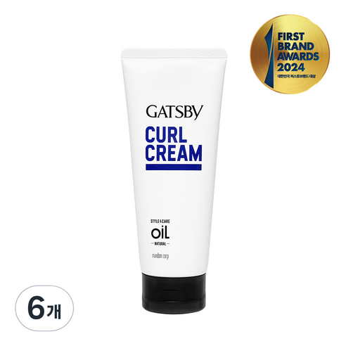 갸스비 내츄럴 스타일 & 케어 컬크림, 6개, 150ml