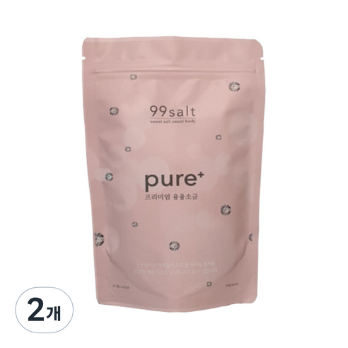 구구솔트 1000도씨 미네랄 용융소금 조리용 x1개 파우치, 250g, 2개