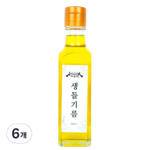 하남댁 건강지키미 저온압착 생들기름, 6개, 300ml