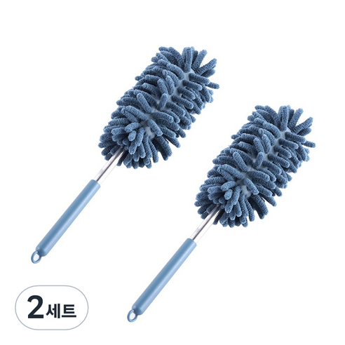 레디박스 먼지 황사 꽃가루 극세사 미니 먼지털이 2개입, 2세트, 블루