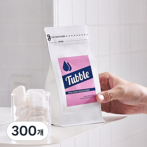 [터블] 이지클린 텀블러 세정 클리너 대용량 실속팩, 8g, 300개