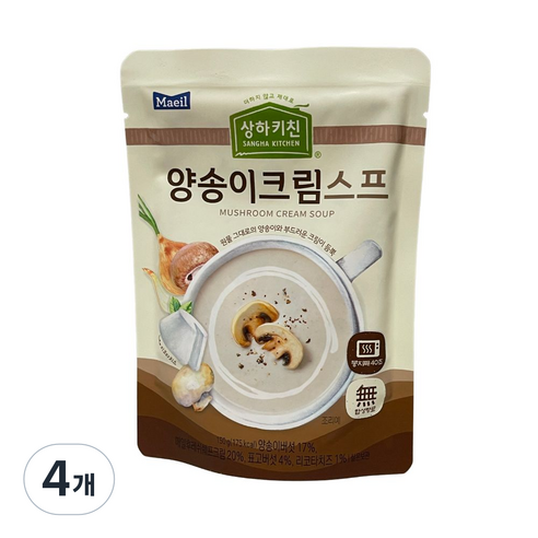 코스트코무료배송 상하키친 양송이크림스프, 150g, 4개