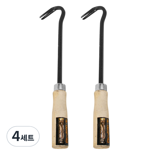 카시안 잔디호미 사각 KA 제초 잡초제거 조선 원예 텃밭 농기구 분갈이 원예용품, 4세트