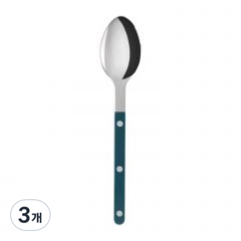 사브르 비스트로 샤이니 식기 커트러리 디너스푼, 아쿠아, 3개