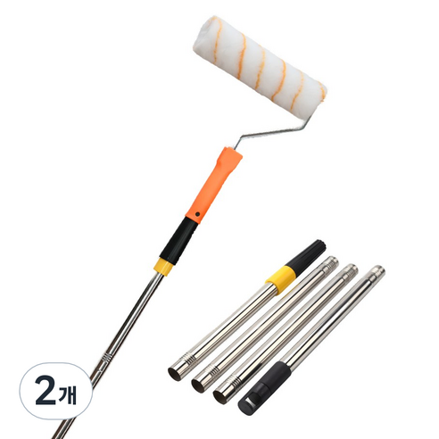 9인치 1.2M 4단 롤러봉, 2개