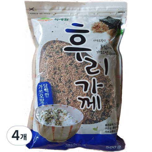 식예원 가쓰오맛후리가께 가쓰오후리가케, 500g, 4개
