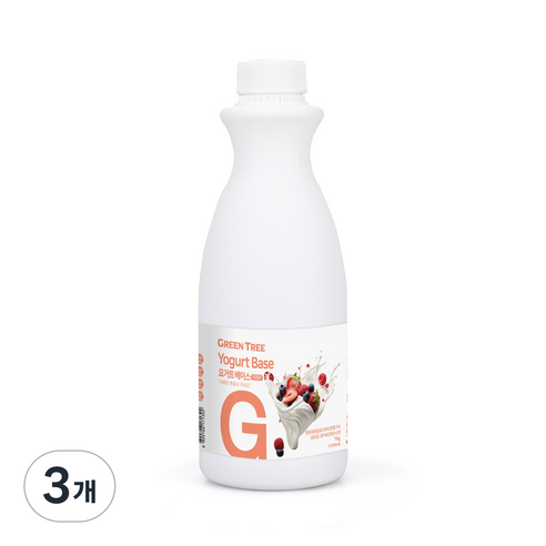 그린트리 요거트 베이스, 3개, 1kg