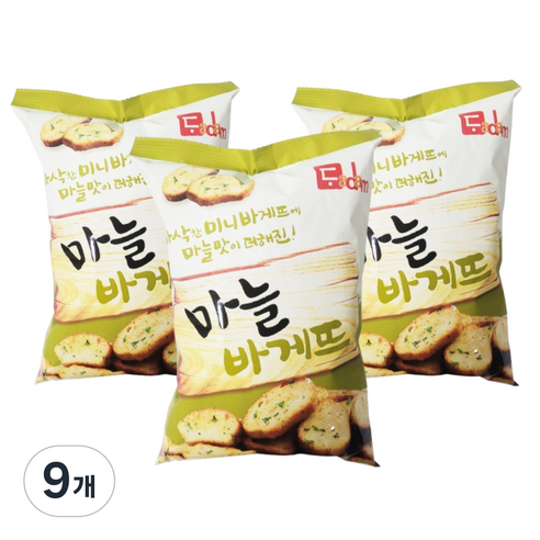 다담 마늘바게뜨 과자, 9개, 90g