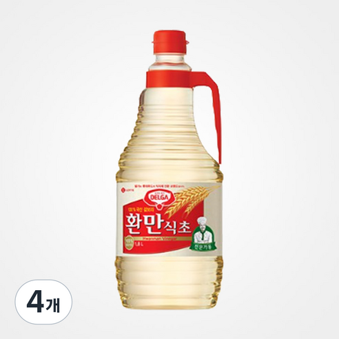 롯데 환만식초, 1.8L, 4개