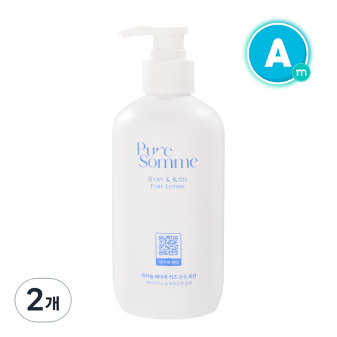 퓨어솜 베이비 키즈 순수 로션, 2개, 360ml