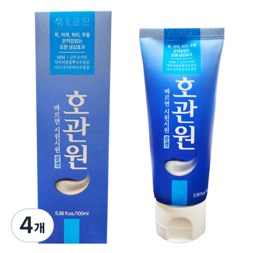 호관원 시원시원 쿨겔, 4개, 100ml
