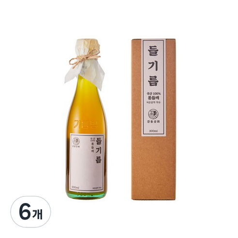 강동상회 들기름(국산), 6개, 300ml