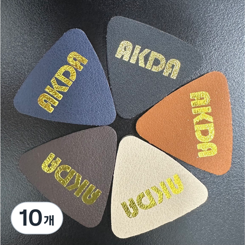 AKDA 악다 우쿨렐레 전용 가죽피크, 10개