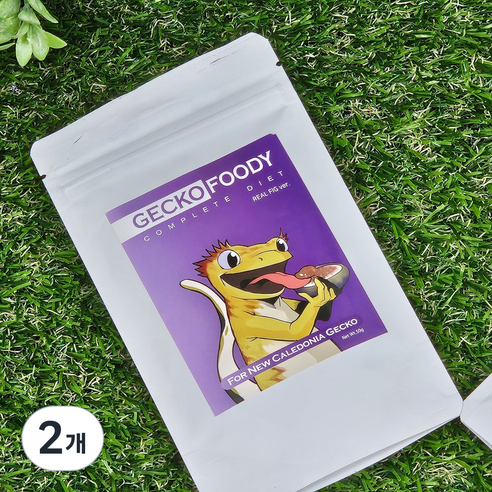 FoodyWorm 게코푸디 크레스티드게코 슈퍼푸드 무화과, 50g, 2개