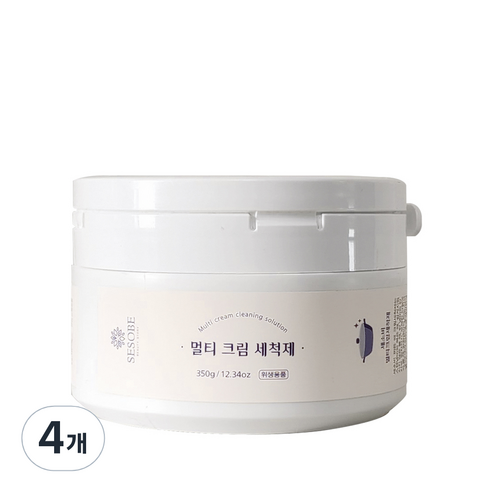 세소비 스테인레스 연마제거 탄냄비 찌든때 묵은때 물때 기름때 세척제, 4개