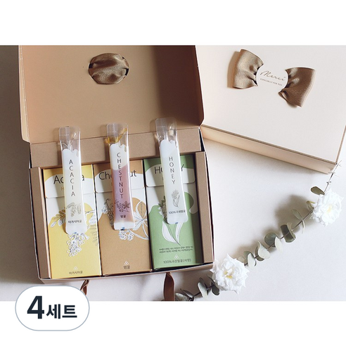 꿀스틱 선물세트 (아카시아 밤꿀 사양벌꿀-스틱 10개입 x 3종), 300g, 4세트