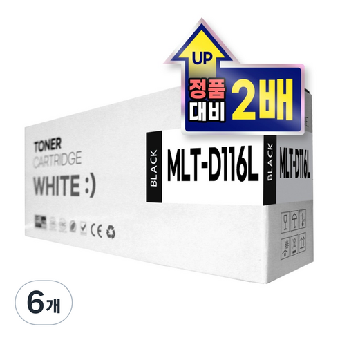 삼성 호환 토너 MLT-D116L, MLT-D116L 블랙, 6개