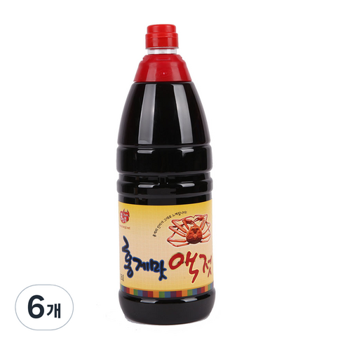 홍일점 홍게맛액젓, 1.8L, 6개