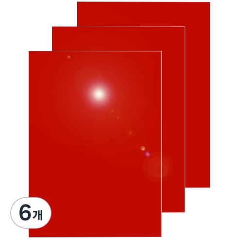다한진 컬러 아크릴 A3(297mm420mm*5T) 두께5mm 미술용 그리기판 DIY용, 6개, 적색