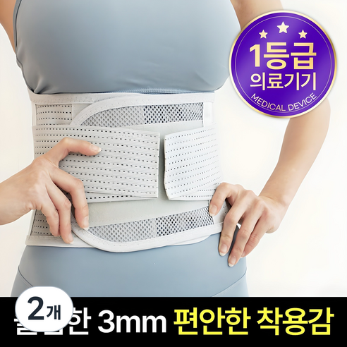 바디랑 의료용 허리보호대, 2개