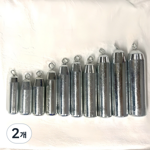 치프몰 친환경 회전고리 강철 봉돌, 2개, 20개입