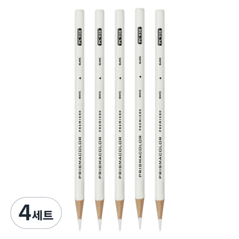 샌포드 프리즈마 색연필 낱색 PC938 WHITE 세트, 4세트, 1색