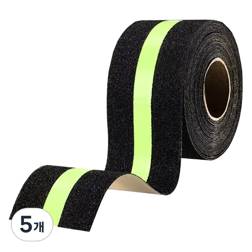 휴크래프트 야광 미끄럼방지 테이프 그린 (50mm)*(10m) 계단 공사장, 5개