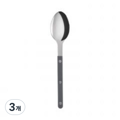 사브르 비스트로 샤이니 식기 커트러리 디너스푼, 그레이, 3개
