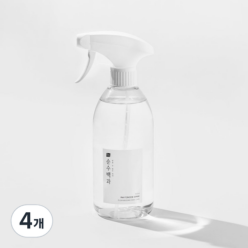 순수백과 피톤치드 프리미엄 스프레이 본품, 500ml, 4개