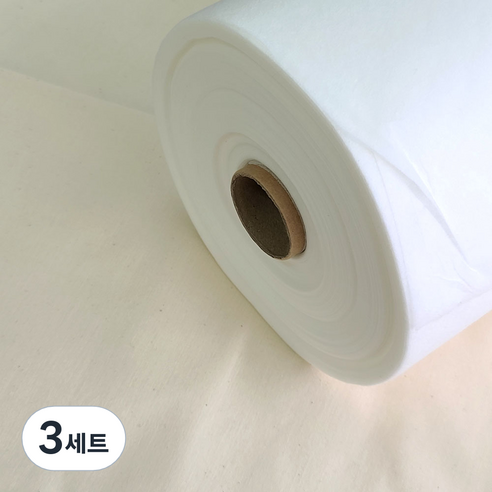의류패턴지 눈금없는 패턴지 부직포패턴지, 3세트, 화이트 5yard(450cm)
