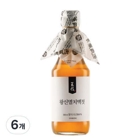 왕신멸치액젓, 6개, 300ml